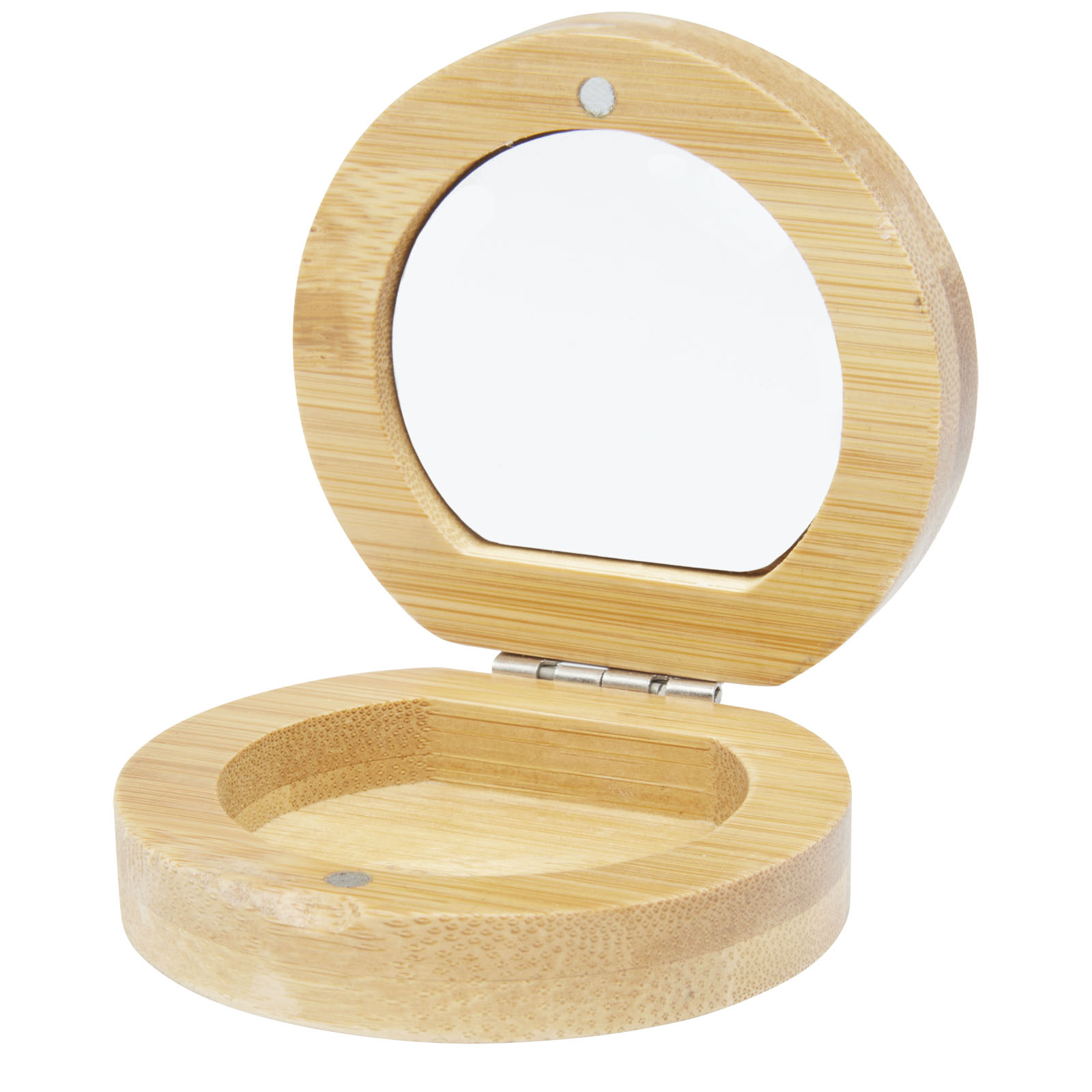 Personalisierter, kompakter Bambus-Taschenspiegel - Abil