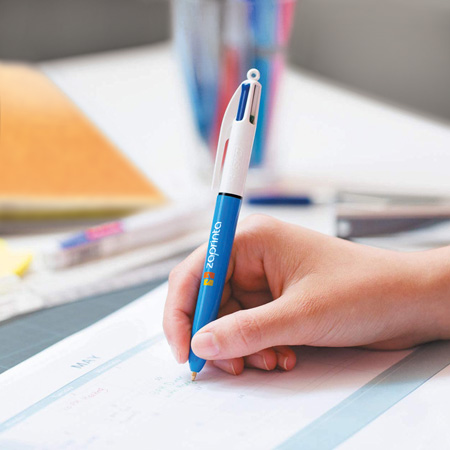 4 Farben Kugelschreiber personalisiert - | Zaprinta