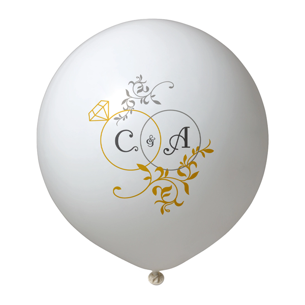 Bedruckte Hochzeit Luftballons bedruckt - | Zaprinta